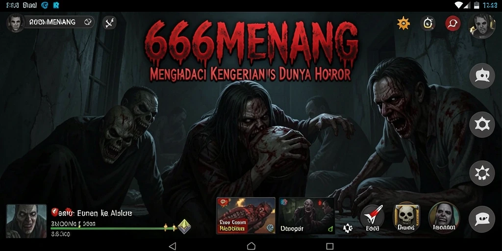 Tampilan gameplay <strong>666MENANG</strong> yang menegangkan dengan suasana Horror yang mencekam.