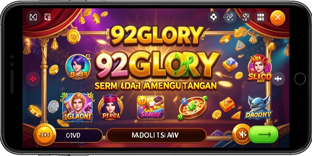 Tampilan permainan Slot yang menarik dan mendebarkan di 92GLORY.