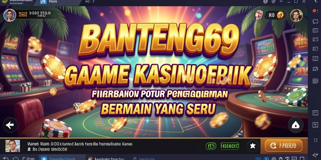 Screenshot BANTENG69 menampilkan keseruan permainan Kasino yang penuh warna.