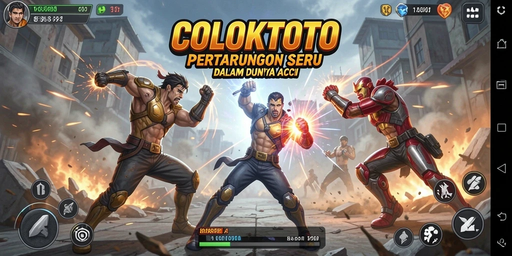 Gameplay seru COLOKTOTO dengan aksi pertarungan yang menegangkan.