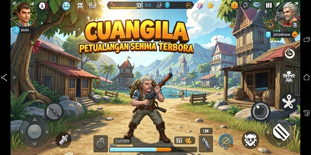 Screenshot gameplay <strong>CUANGILA</strong> menampilkan petualangan seru di dunia terbuka.