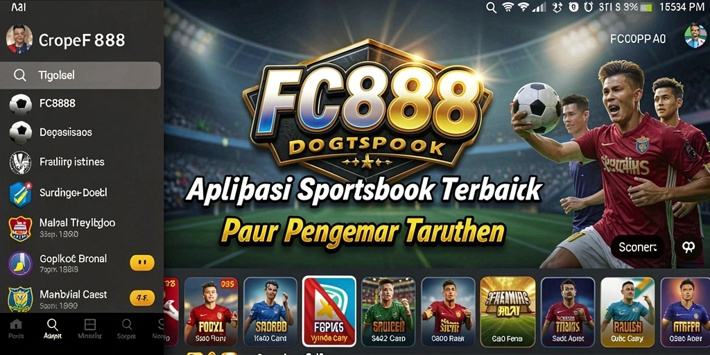 Tampilan antarmuka FC888 saat melakukan taruhan olahraga secara langsung.