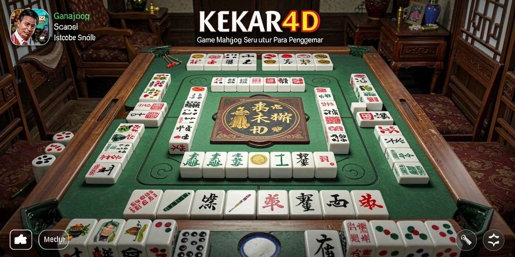 Gameplay seru dari KEKAR4D menantang keterampilan Mahjong Anda.