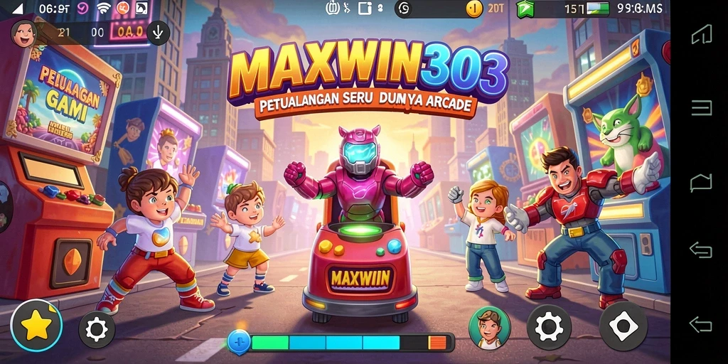 Tampilan gameplay seru dalam MAXWIN303 dengan berbagai tantangan arcade.
