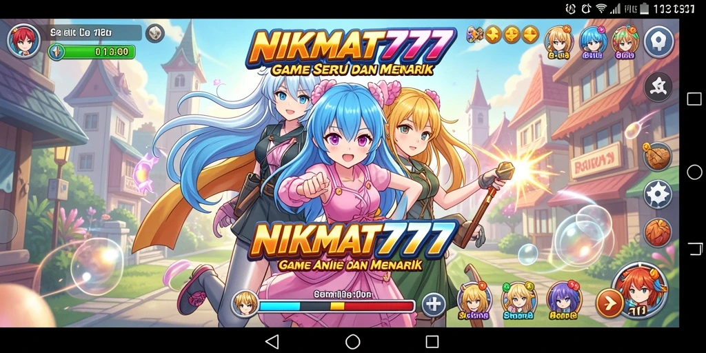 Screenshot gameplay NIKMAT777 menampilkan karakter Anime dalam aksi yang seru.