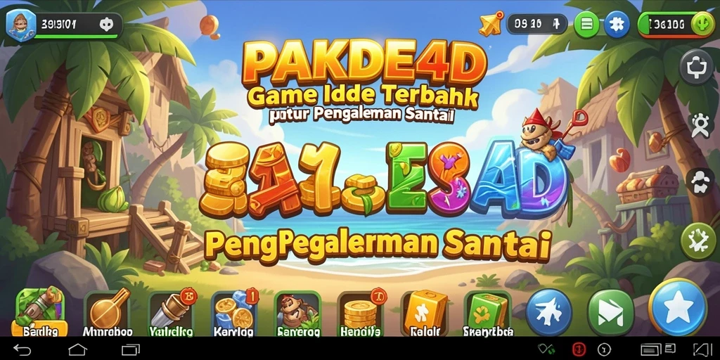 Tampilan gameplay PAKDE4D yang seru dengan elemen idle.
