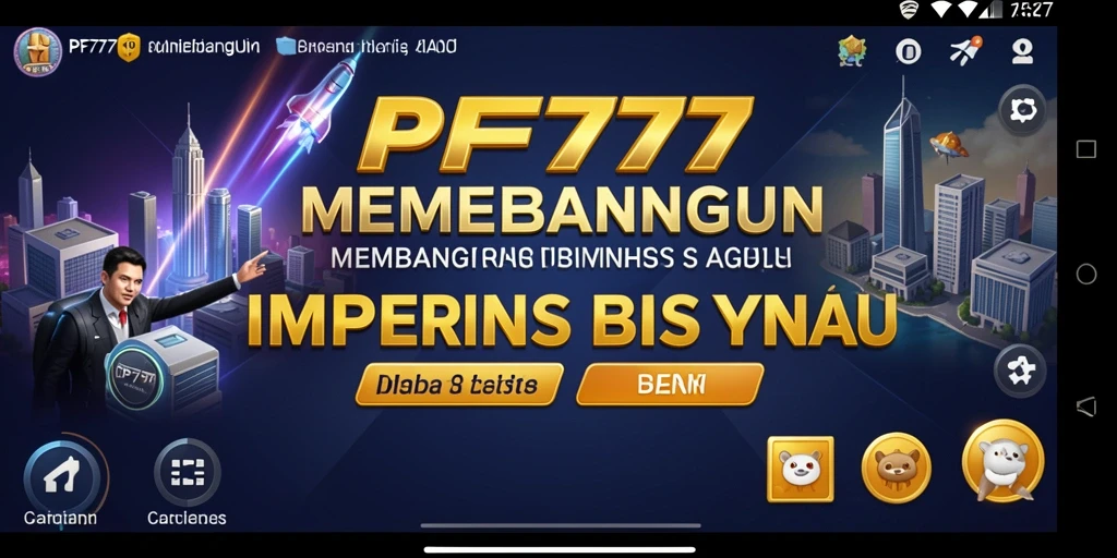 Tampilan gameplay PF777 menampilkan aksi membangun bisnis yang seru.