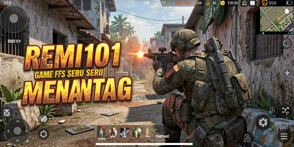 Gameplay intens REMI101 dengan grafis menakjubkan.