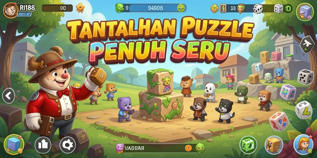 Tampilan gameplay RI188 yang menarik dengan berbagai puzzle menantang.