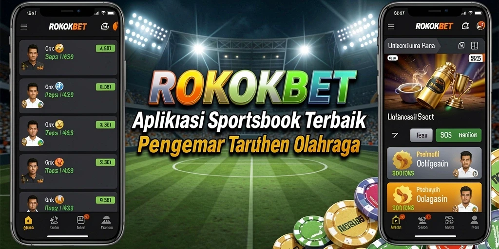 Tampilan layar utama ROKOKBET yang menampilkan berbagai pilihan taruhan.