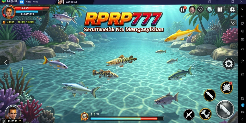 Gameplay seru RPRP777 dalam berburu ikan.