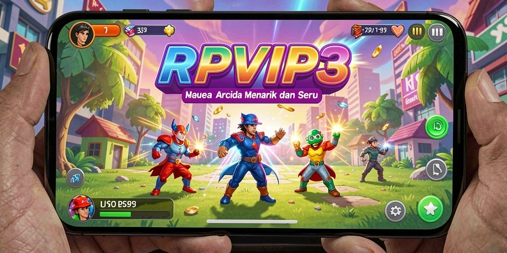 Screenshot utama RPVIP3 menampilkan gameplay seru dan adiktif.