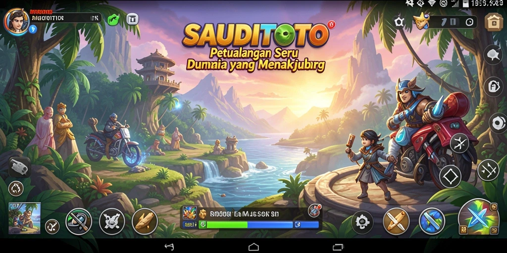 Tampilan gameplay SAUDITOTO yang menakjubkan dan menantang.