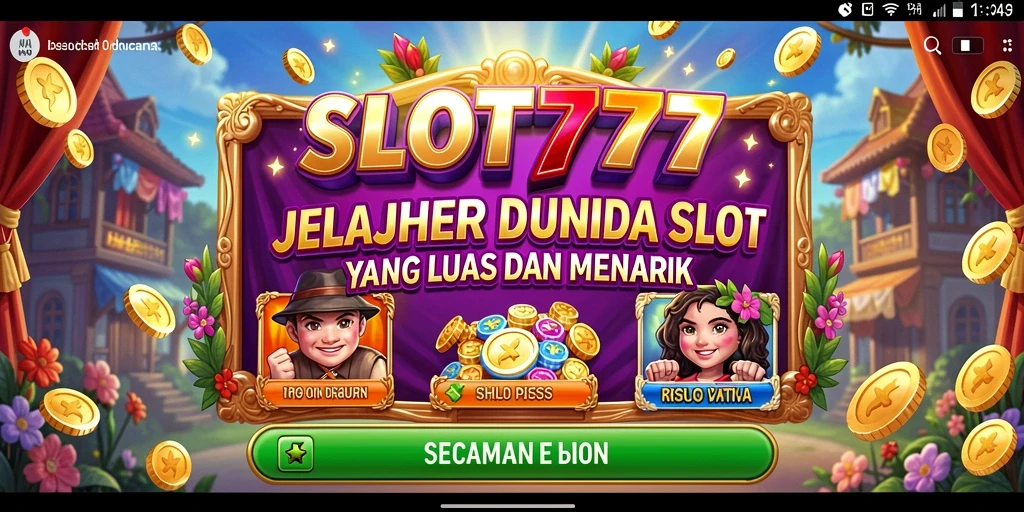 Gameplay <strong>SLOT777</strong> yang menarik dengan berbagai mesin slot dan dunia terbuka.