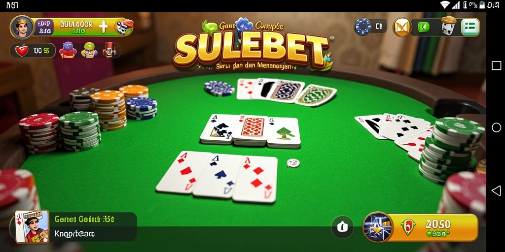 Screenshot gameplay SULEBET menampilkan suasana seru bermain Gaple.