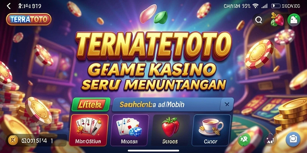Screenshot TERNATETOTO menampilkan gameplay seru dan interaktif dari permainan Kasino.