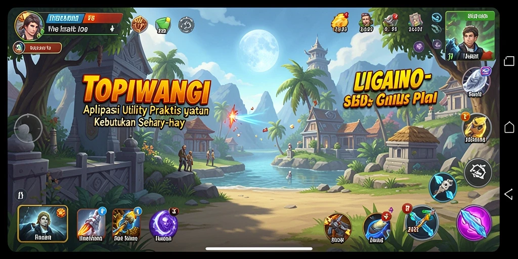 Tampilan antarmuka pengguna TOPIWANGI yang intuitif untuk aktivitas sehari-hari.