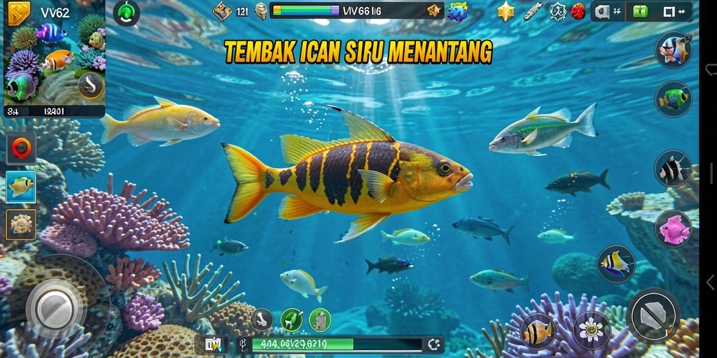 Tangkapan layar gameplay Tembak Ikan yang memikat dan penuh aksi.