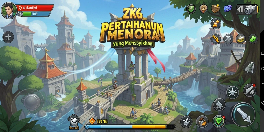 Gameplay seru pertahanan menara di ZK6 dengan grafis menawan.