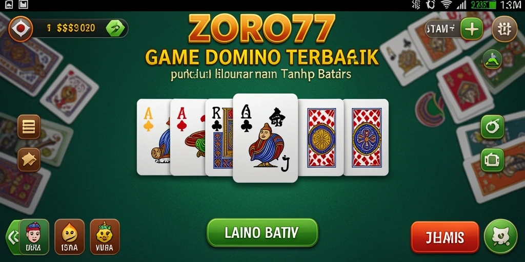 Tampilan menarik dari gameplay ZORO77 yang seru dan kompetitif.