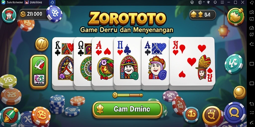 Tampilan gameplay ZOROTOTO yang seru dan interaktif.